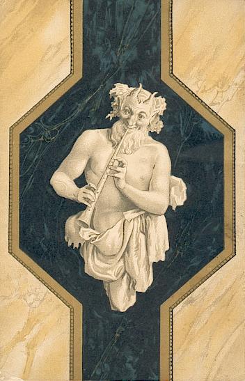 Pan oder Faun - Ansichtskarte, ohne Angaben zum Herausgeber